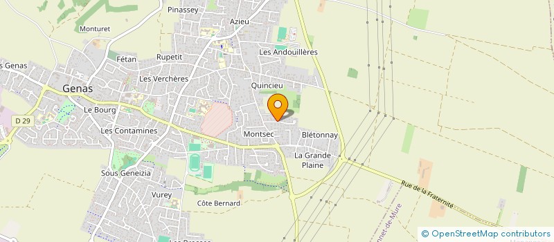 localisation de l'entreprise SCI GUILIZE  GENAS