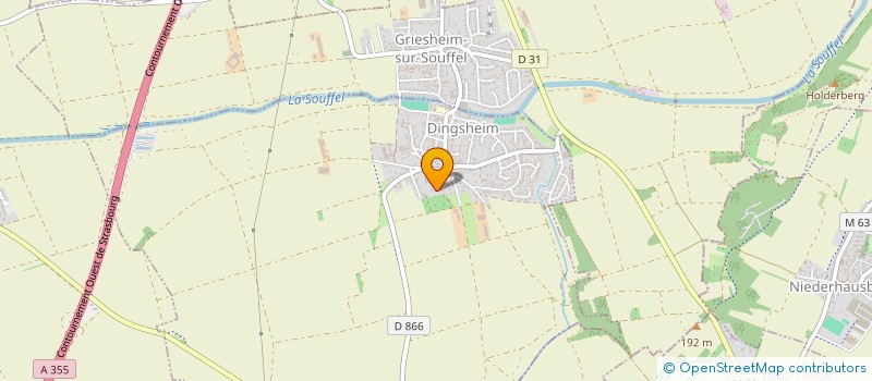 localisation de l'entreprise SCI GUILLAL  DINGSHEIM