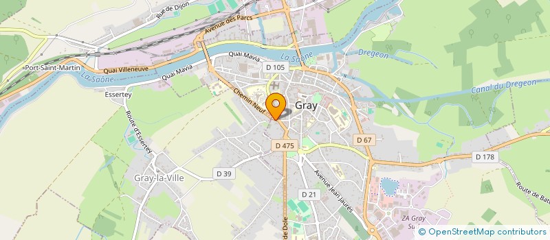 localisation de l'entreprise SCI GUILLANN à GRAY