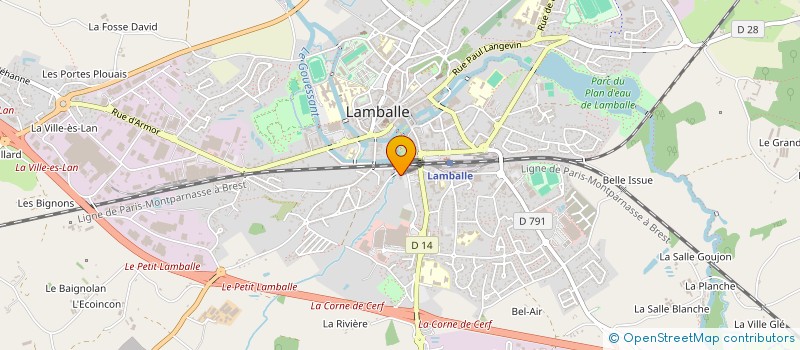 localisation de l'entreprise SCI GUILLANNE  LAMBALLE-ARMOR