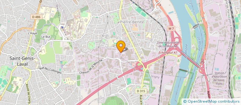 localisation de l'entreprise SCI GUILLARD  SAINT-GENIS-LAVAL