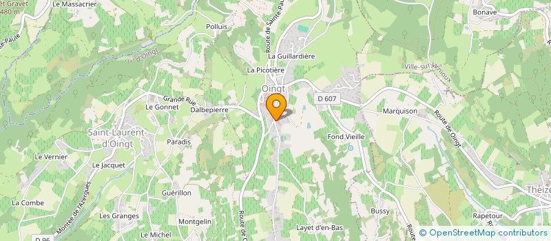 localisation de l'entreprise SCI GUILLARD  VAL D'OINGT