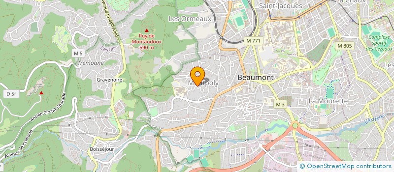 localisation de l'entreprise SCI GUILLARD FRENETTE  CEBAZAT