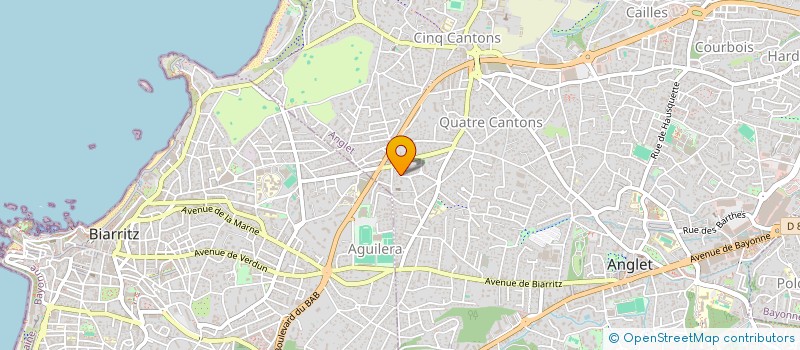 localisation de l'entreprise SCI GUILLART  ANGLET