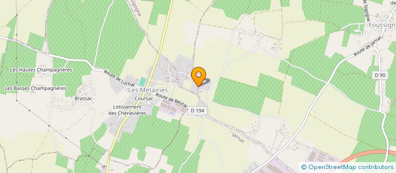 localisation de l'entreprise SCI GUILLAUD à FOUSSIGNAC