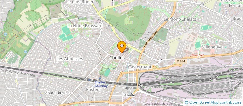 localisation de l'entreprise SCI GUILLAUME  CHELLES