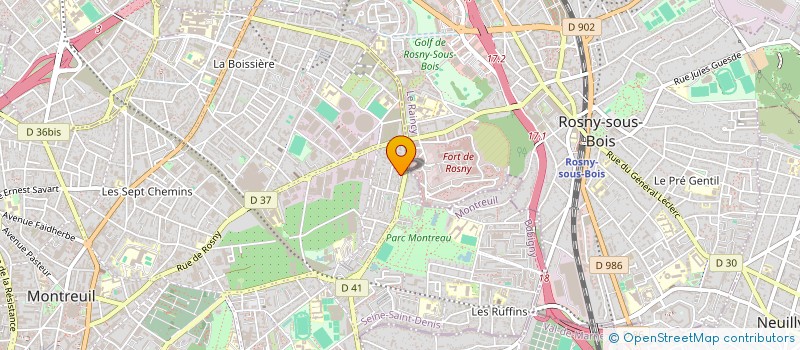localisation de l'entreprise SCI GUILLAUME à MONTREUIL