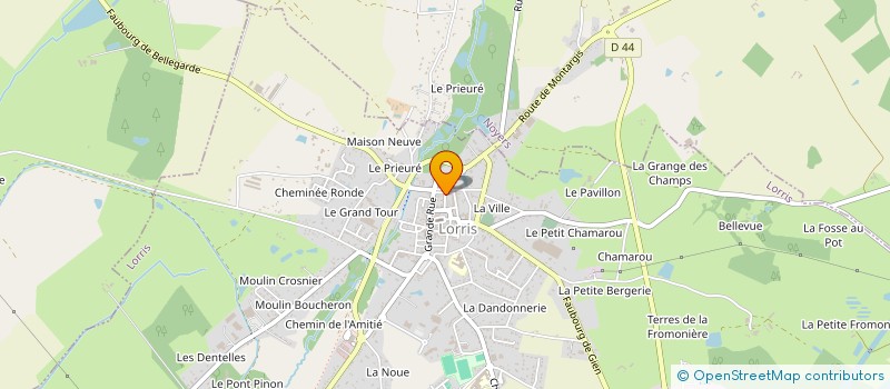 localisation de l'entreprise SCI GUILLAUME DE LORRIS à LORRIS