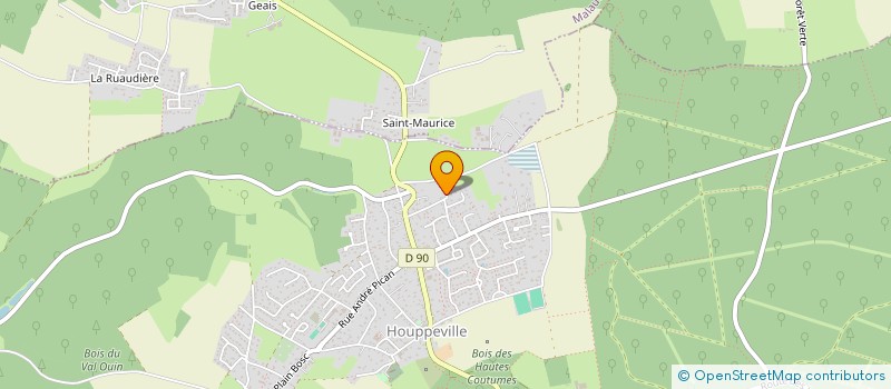 localisation de l'entreprise SCI GUILLAUME ET PASCAL  HOUPPEVILLE