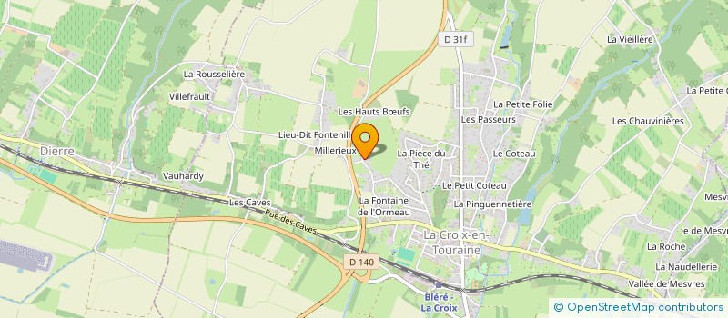 localisation de l'entreprise SCI GUILLAUME & MAGALIE à LA CROIX-EN-TOURAINE