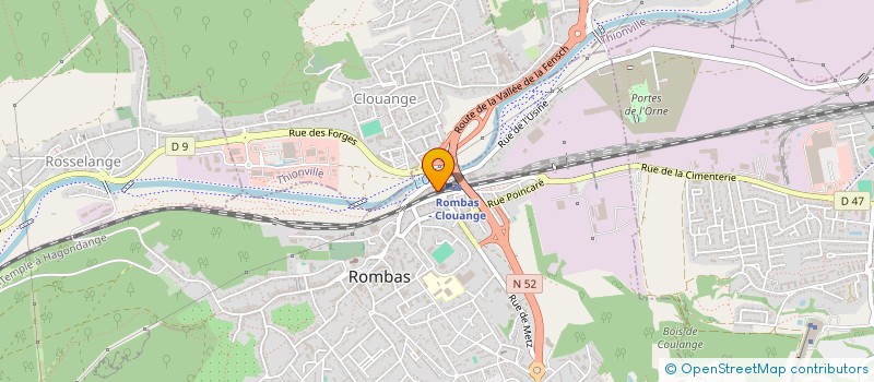 localisation de l'entreprise SCI GUILLAUME MON REFUGE  ROMBAS