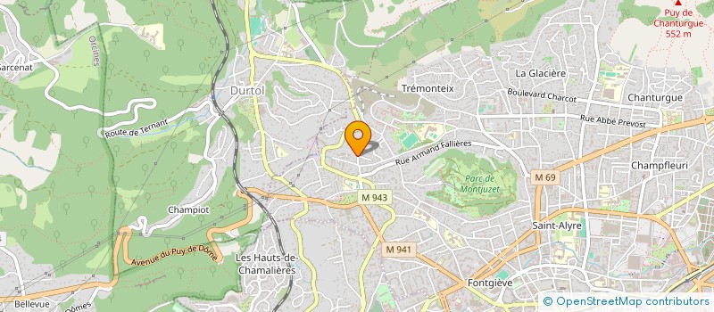 localisation de l'entreprise SCI GUILLEA  CLERMONT-FERRAND