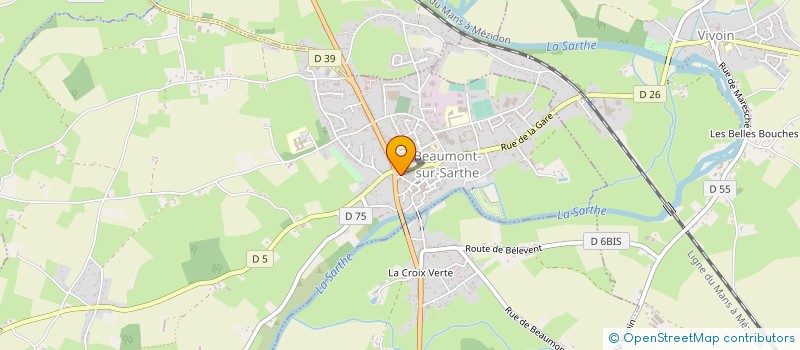 localisation de l'entreprise SCI GUILLEDOU  BEAUMONT-SUR-SARTHE