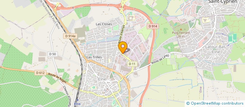 localisation de l'entreprise SCI GUILLEMAT  ELNE
