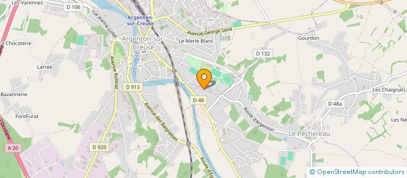 localisation de l'entreprise SCI GUILLEMET à ARGENTON-SUR-CREUSE