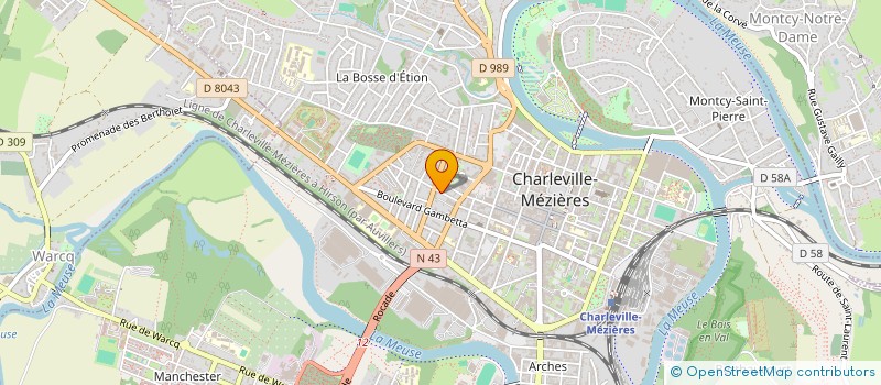 localisation de l'entreprise SCI GUILLEMETTE à CHARLEVILLE-MEZIERES
