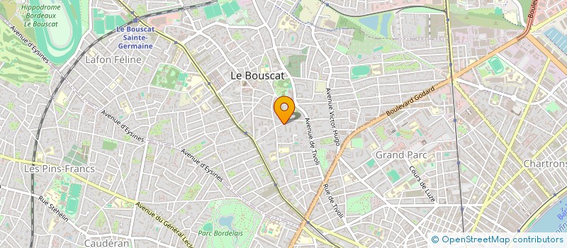 localisation de l'entreprise SCI GUILLET  LE BOUSCAT