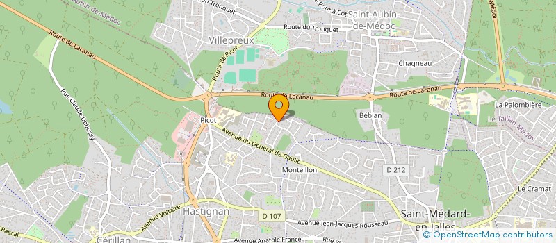 localisation de l'entreprise SCI GUILLET  SAINT-MEDARD-EN-JALLES