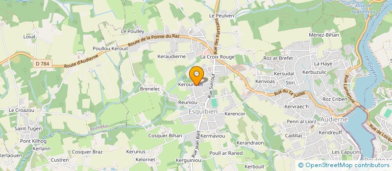 localisation de l'entreprise SCI GUILLON  AUDIERNE