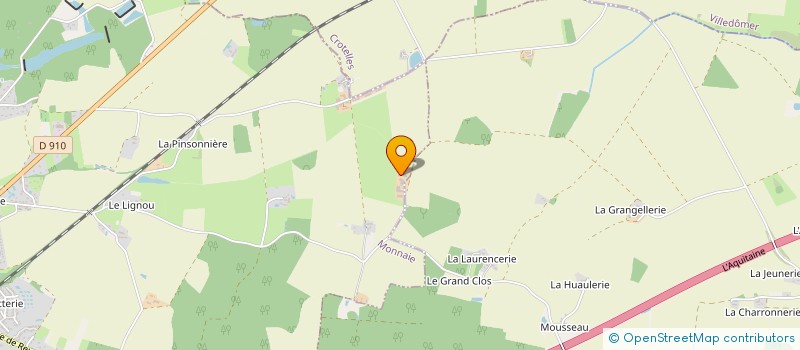 localisation de l'entreprise SCI GUILLON LA MUSSOTTERIE  MONNAIE