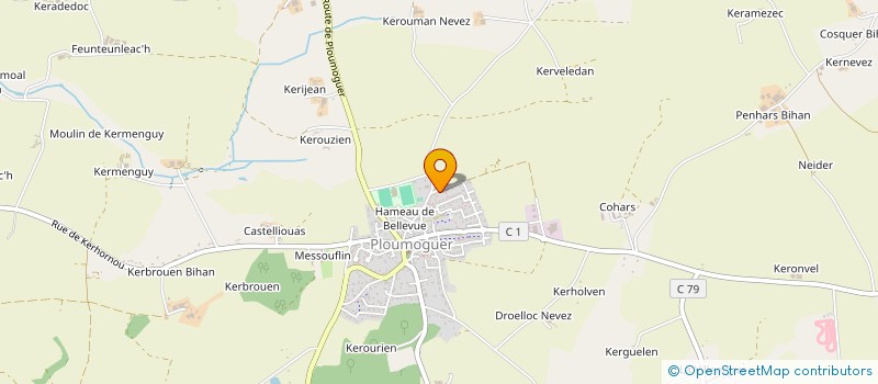 localisation de l'entreprise SCI GUILLONNEAU CLEACH  PLOUMOGUER