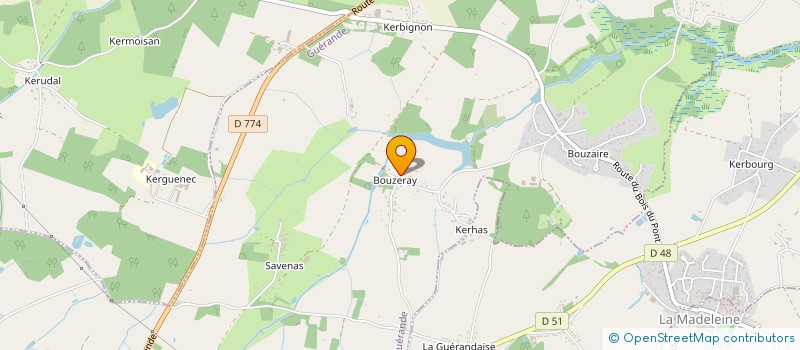 localisation de l'entreprise SCI GUILLOT  GUERANDE