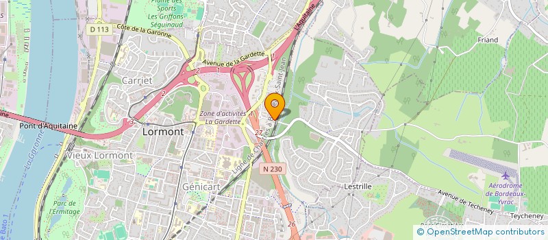 localisation de l'entreprise SCI GUILLOT  LORMONT