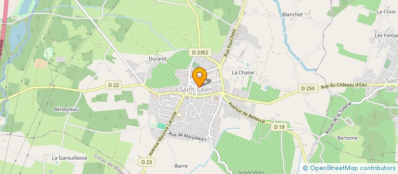 localisation de l'entreprise SCI GUILLOT ET FILS à SAINT-SAVIN