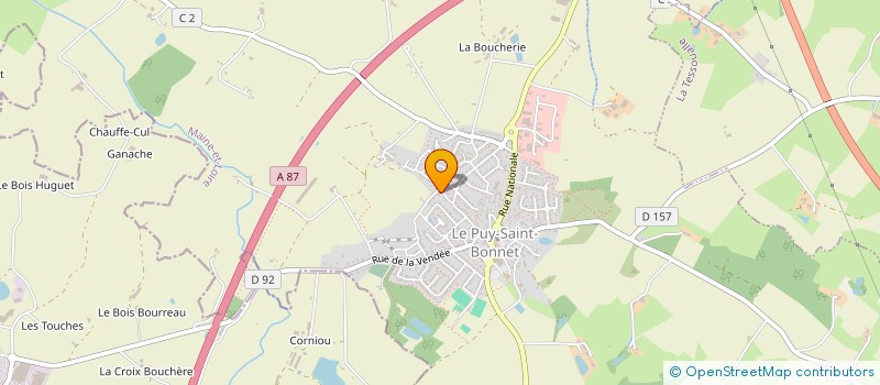 localisation de l'entreprise SCI GUILLOTEAU à CHOLET