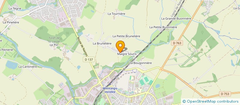 localisation de l'entreprise SCI GUILLOTEAU-DURET à MONTAIGU-VENDEE
