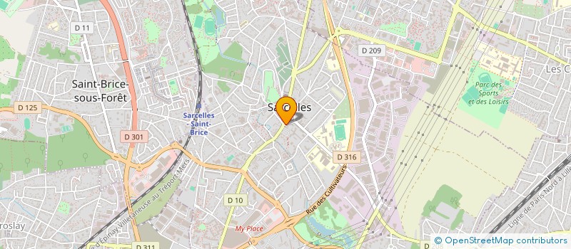 localisation de l'entreprise SCI GUILLOTIN  SARCELLES