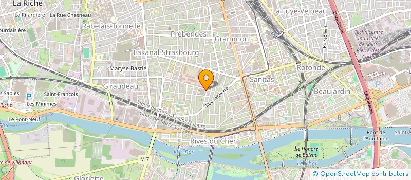 localisation de l'entreprise SCI GUILLOTIN SEVIN  TOURS