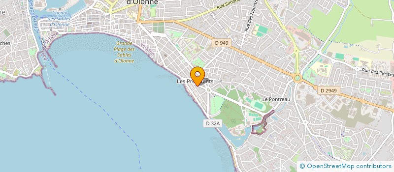 localisation de l'entreprise SCI GUILLOTON à LES SABLES D'OLONNE