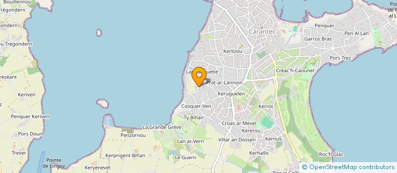 localisation de l'entreprise SCI GUILLOU  CARANTEC