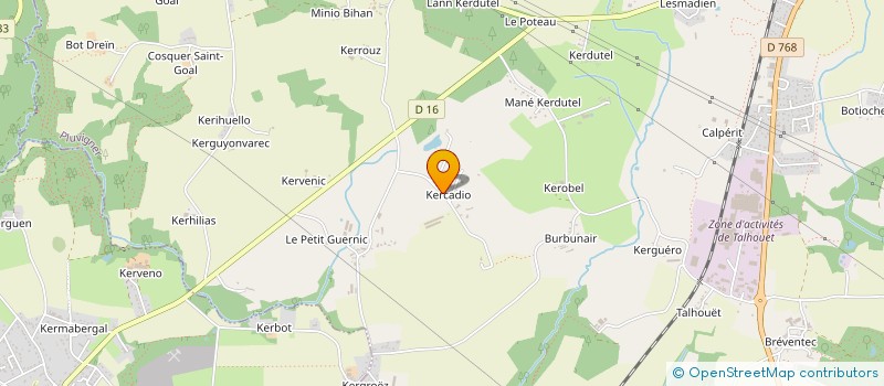 localisation de l'entreprise SCI GUILLOU DE KERJOLY  PLUVIGNER