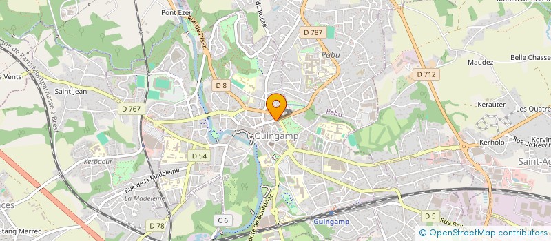 localisation de l'entreprise SCI GUILLOU JJMPP  GUINGAMP