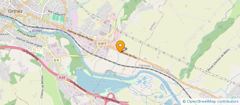 localisation de l'entreprise SCI GUILLOUSET  ORTHEZ