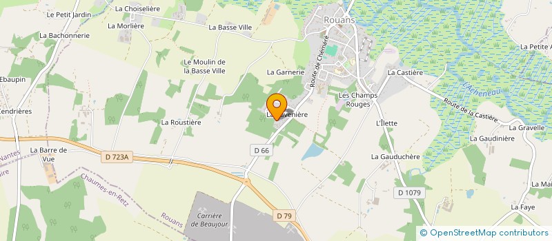 localisation de l'entreprise SCI GUILLOUX BATIMENT  ROUANS