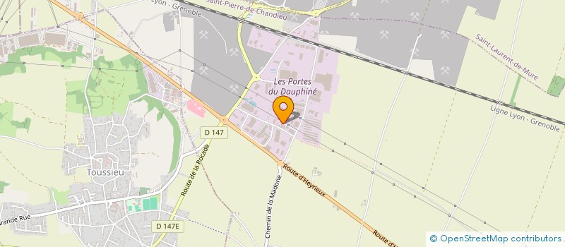 localisation de l'entreprise SCI GUILO  SAINT-PIERRE-DE-CHANDIEU