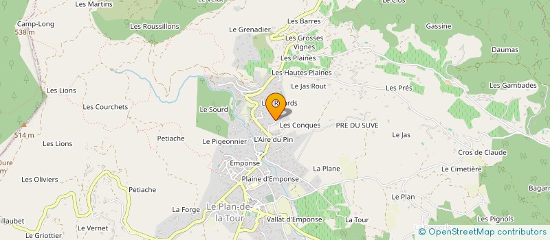 localisation de l'entreprise SCI GUILTY INNOCENT  LE PLAN-DE-LA-TOUR