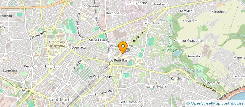 localisation de l'entreprise SCI GUILVINEC  BREST