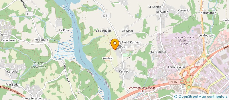 localisation de l'entreprise SCI GUIMAT  CAUDAN