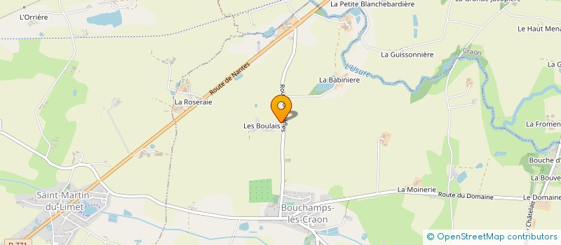 localisation de l'entreprise SCI GUIMEN  BOUCHAMPS LES CRAON