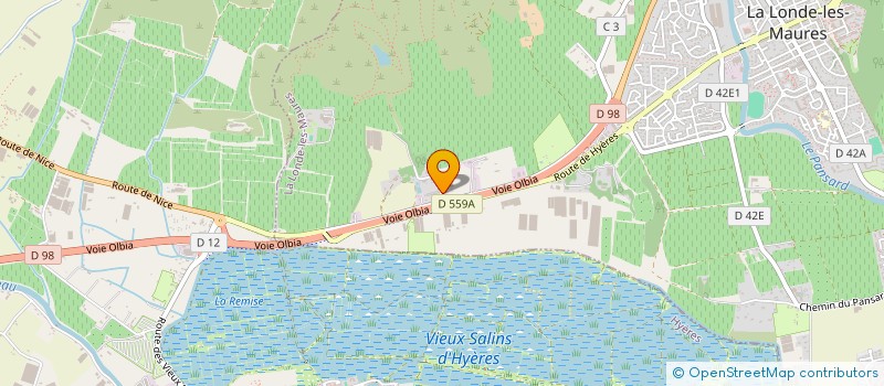 localisation de l'entreprise SCI GUIMICA  LA LONDE-LES-MAURES