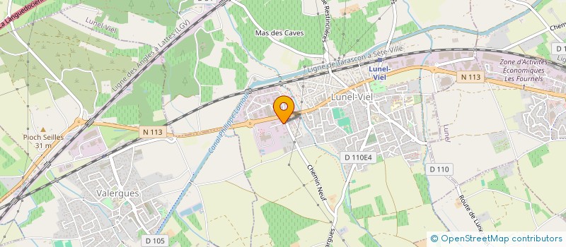 localisation de l'entreprise SCI GUIMIRAJO  LUNEL-VIEL