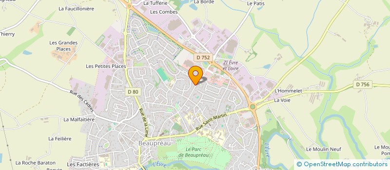 localisation de l'entreprise SCI GUIMMO  BEAUPREAU-EN-MAUGES