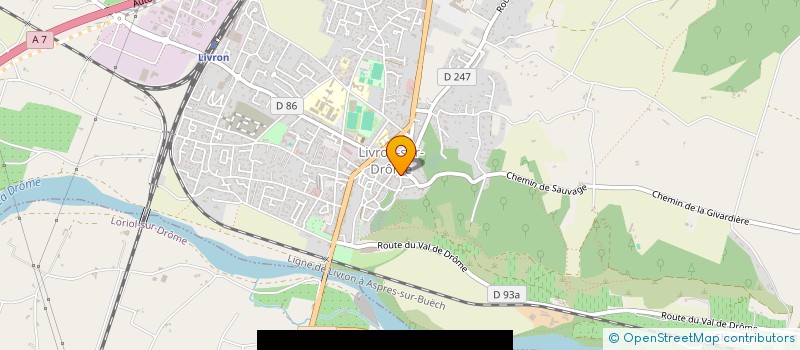 localisation de l'entreprise SCI GUIN'S CORPORATION  LIVRON-SUR-DROME