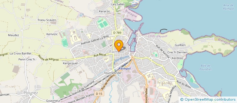 localisation de l'entreprise SCI GUINDY  PAIMPOL