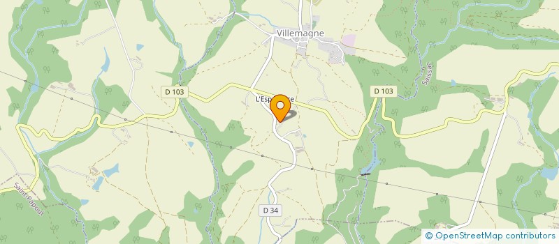 localisation de l'entreprise SCI GUINEBAULT  VILLEMAGNE