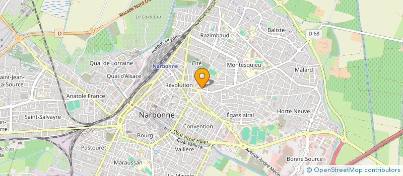 localisation de l'entreprise SCI GUINES  NARBONNE
